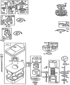 Air Cleaners, Vertical Pull Diagram and Parts List for 92902-5213-02  Briggs and Stratton Engine